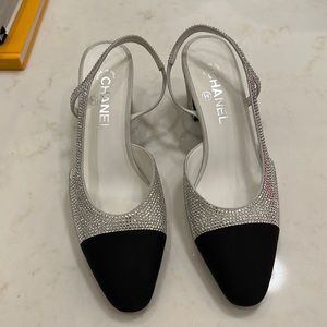 Chanel Crystal Slingbacks